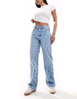 Calvin Klein Jeans: Джинсы с принтом 