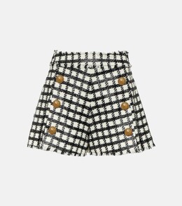 Balmain: Шорты в клетку 