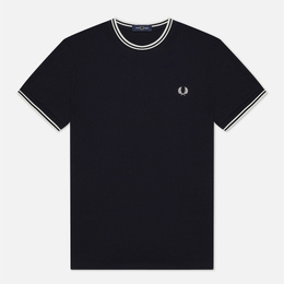 Fred Perry: Синяя футболка  Twin Tipped