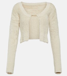 Jacquemus: Белый кардиган  La Maille Neve
