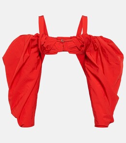 Jacquemus: Красный топ 