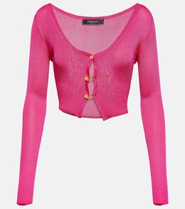 Versace: Короткий кардиган  Safety Pin