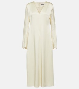 Jil Sander: Атласное платье 