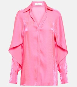 Victoria Beckham: Розовая блуза 