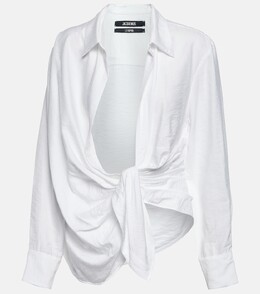 Jacquemus: Белый топ  Bahia
