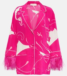 Valentino: Розовая блуза 