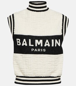 Balmain: Жаккардовый топ 