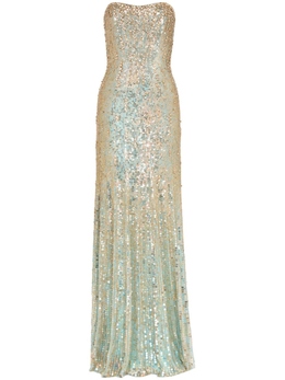Jenny Packham: Синее платье 
