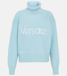 Versace: Свитер с высоким воротником 