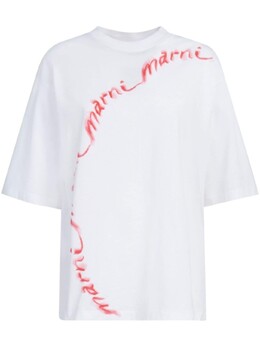 Marni: Белая футболка 