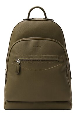 Santoni: Рюкзак цвета хаки 