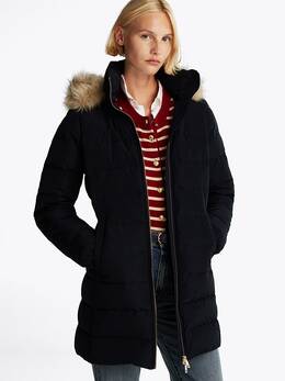 Tommy Hilfiger: Тёмный пуховик 