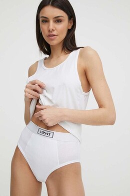 Versace: Белые трусы 