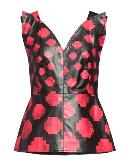 Marni: Красный топ 