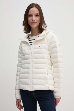 Tommy Hilfiger: Бежевый пуховик 