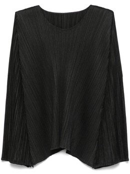 Pleats Please Issey Miyake: Чёрный топ 