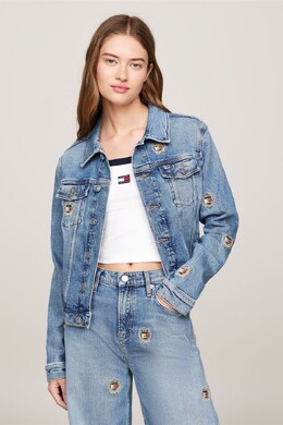 Tommy Jeans: Синяя куртка 