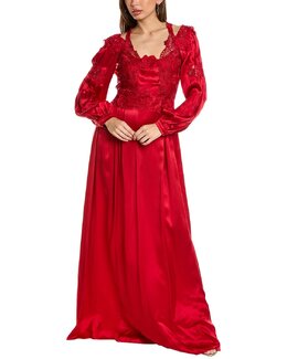 Alberta Ferretti: Шёлковое платье 