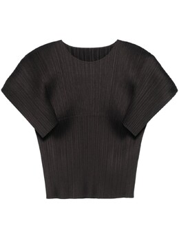 Pleats Please Issey Miyake: Чёрный топ 