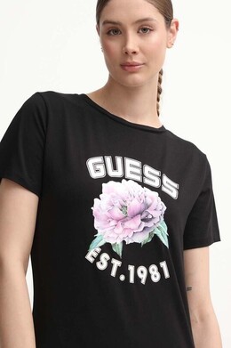 GUESS: Чёрная футболка 