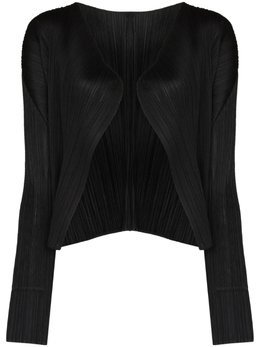 Pleats Please Issey Miyake: Чёрный кардиган 
