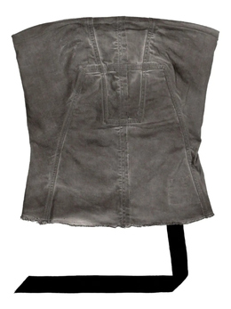 Rick Owens Drkshdw: Серый топ 
