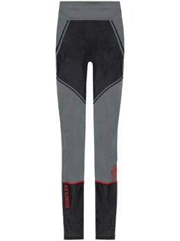 Moncler Grenoble: Серые легинсы 