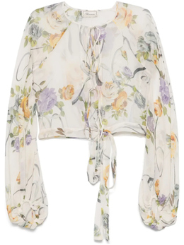 Blumarine: Блуза с принтом 