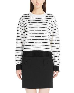 Max Mara Studio: Белый свитер 