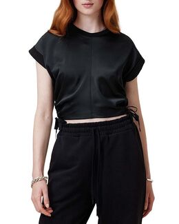 Allsaints: Атласная футболка 