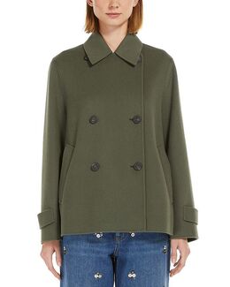 Weekend Max Mara: Зелёное пальто 