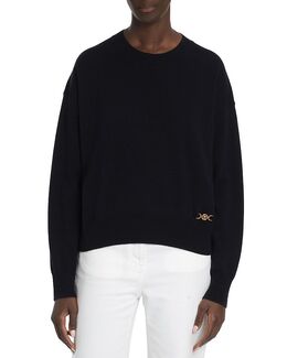 Versace: Синий свитер 