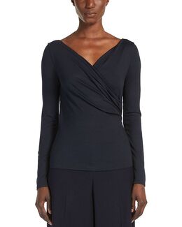 Max Mara: Синий топ 