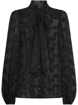 Dolce & Gabbana: Чёрная блуза 