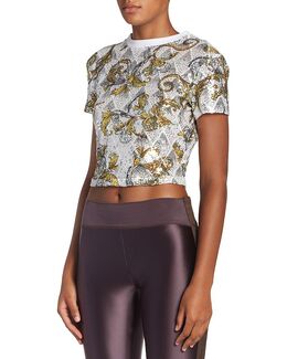 Versace Jeans Couture: Футболка с пайетками 