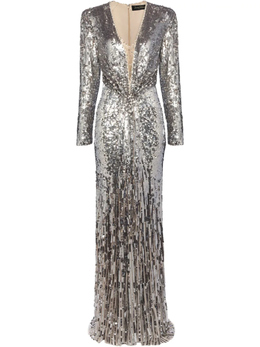 Jenny Packham: Серебристое платье 