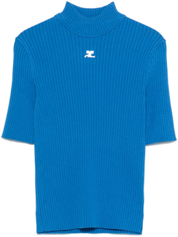 Courreges: Синий топ 