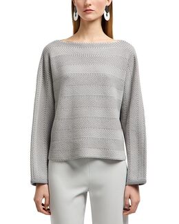 Emporio Armani: Серый свитер 