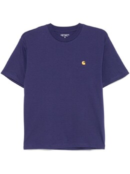 Carhartt WIP: Фиолетовая футболка  Chase