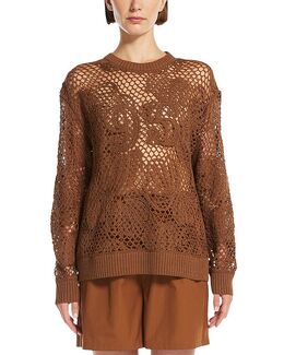 Max Mara: Коричневый свитер 