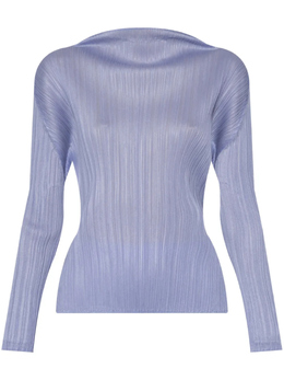 Pleats Please Issey Miyake: Синяя блуза 
