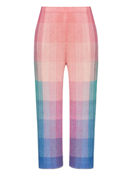 Pleats Please Issey Miyake: Розовые брюки 