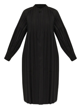 Pleats Please Issey Miyake: Чёрное пальто 