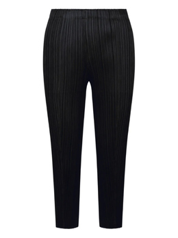 Pleats Please Issey Miyake: Чёрные брюки 