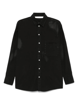MM6 Maison Margiela: Чёрная рубашка 
