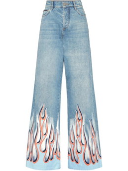 Philipp Plein: Синие джинсы  Flame