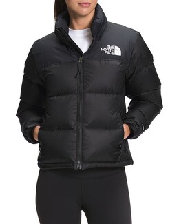 The North Face: Чёрная куртка  Nuptse