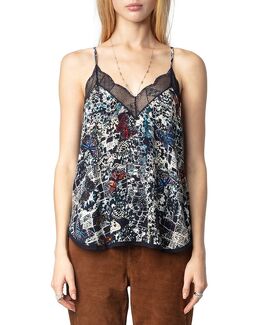 Zadig & Voltaire: Синий топ  Christy