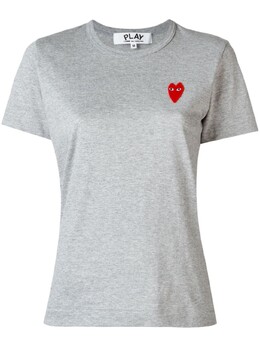 Comme Des Garçons Play: Серая футболка 