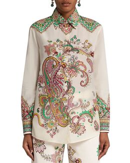 Etro: Белая рубашка 